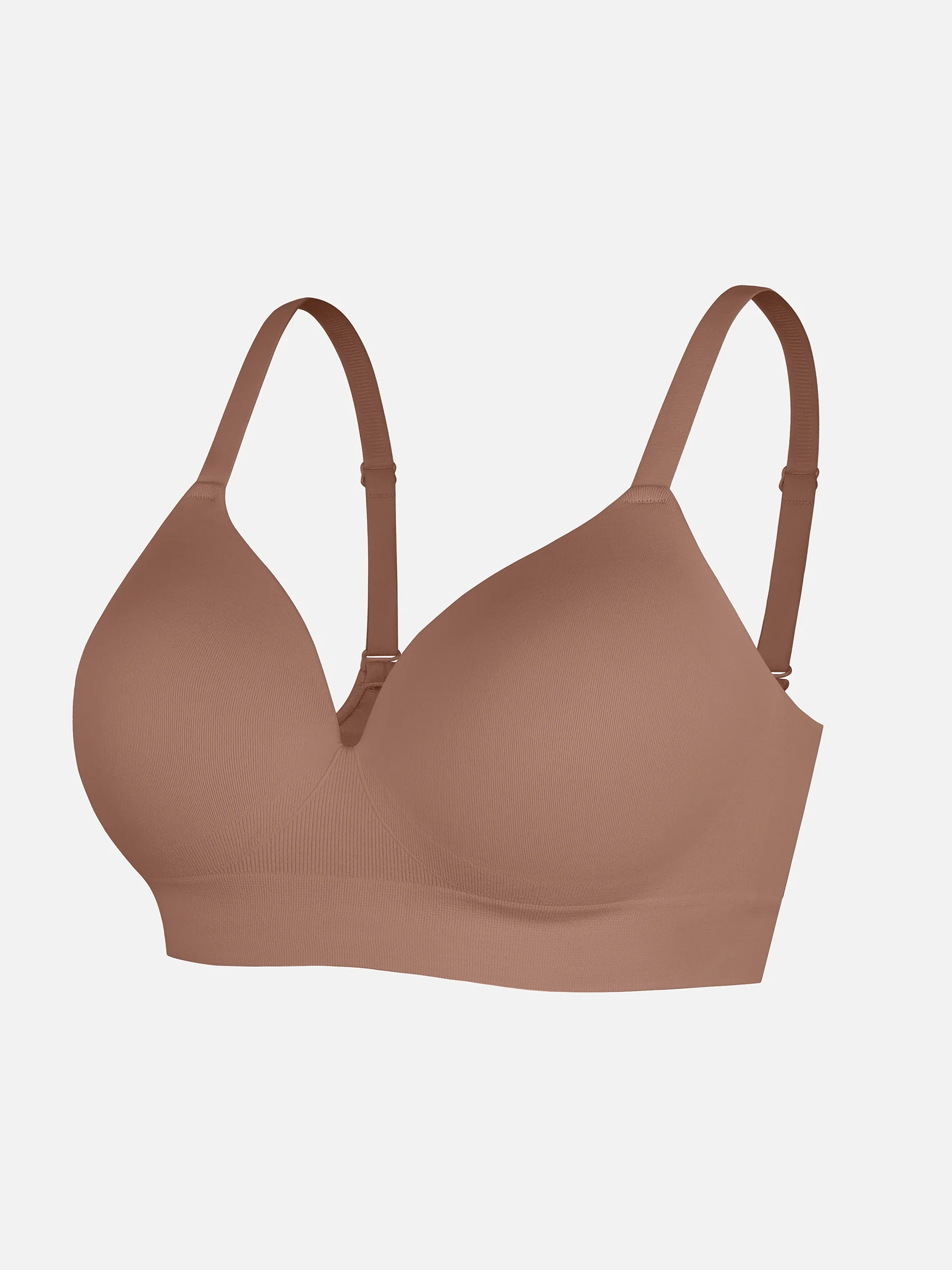 Wireless Seamless Push-Up V-neck Bra - Image 17