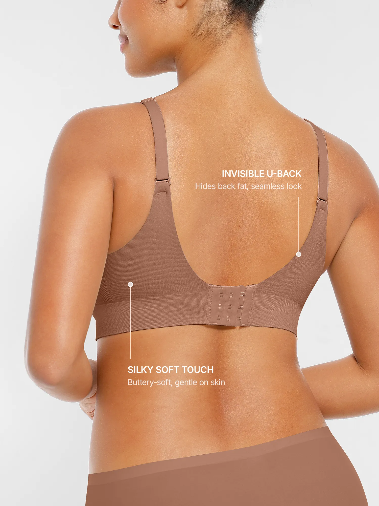 Wireless Seamless Push-Up V-neck Bra - Image 12