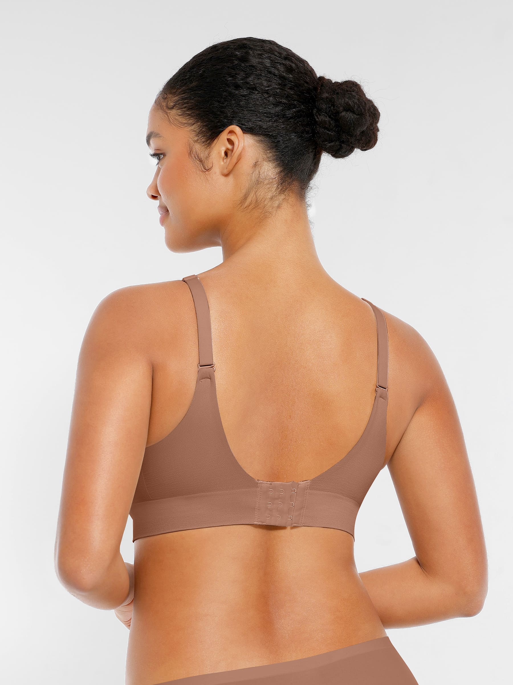 Wireless Seamless Push-Up V-neck Bra - Image 14