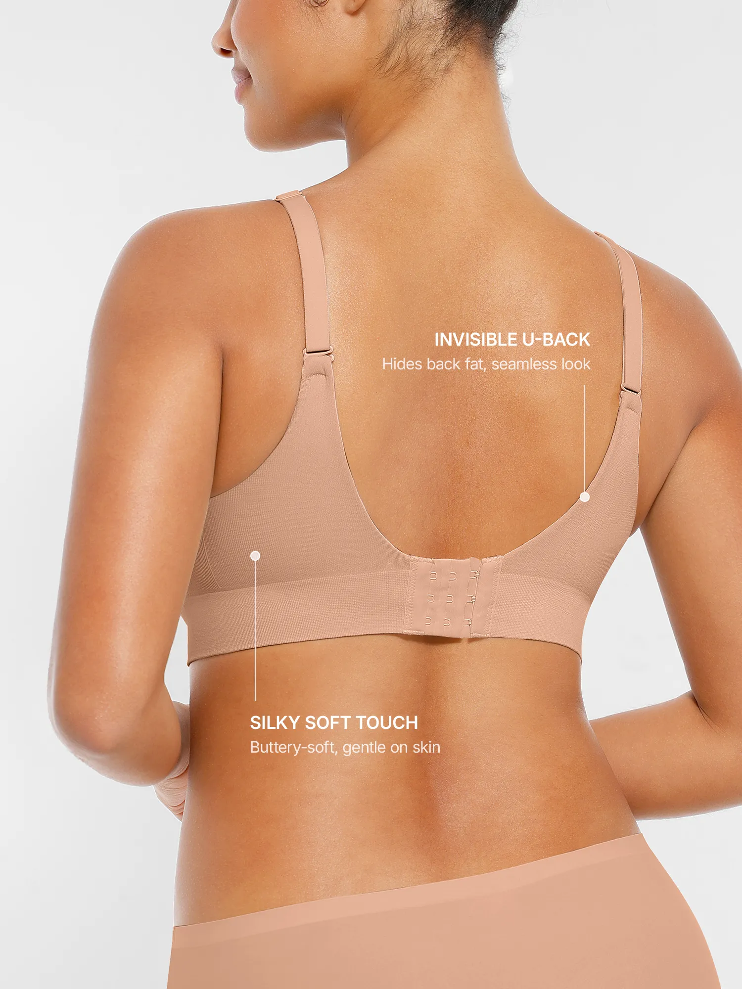 Wireless Seamless Push-Up V-neck Bra - Image 21