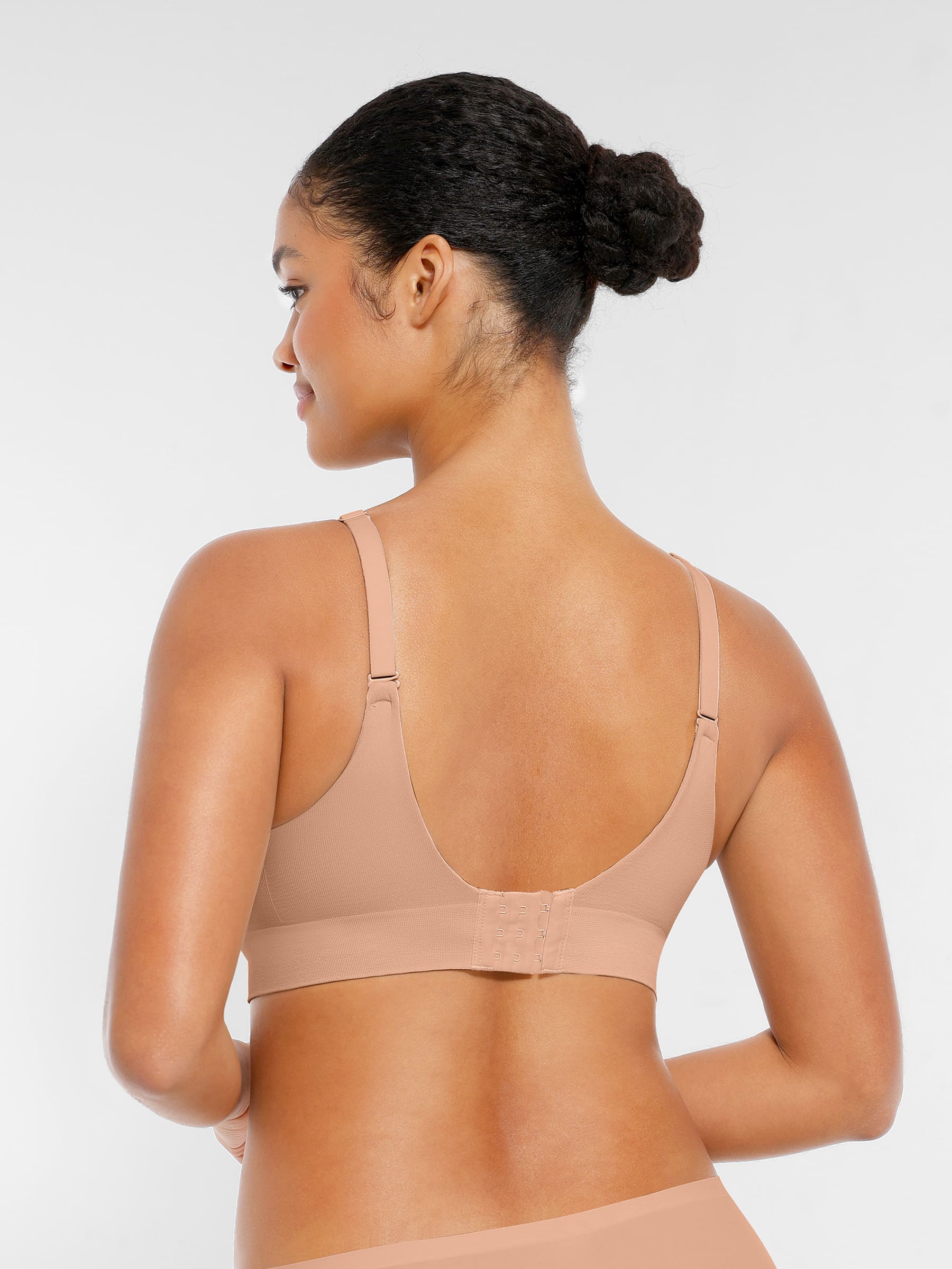 Wireless Seamless Push-Up V-neck Bra - Image 24