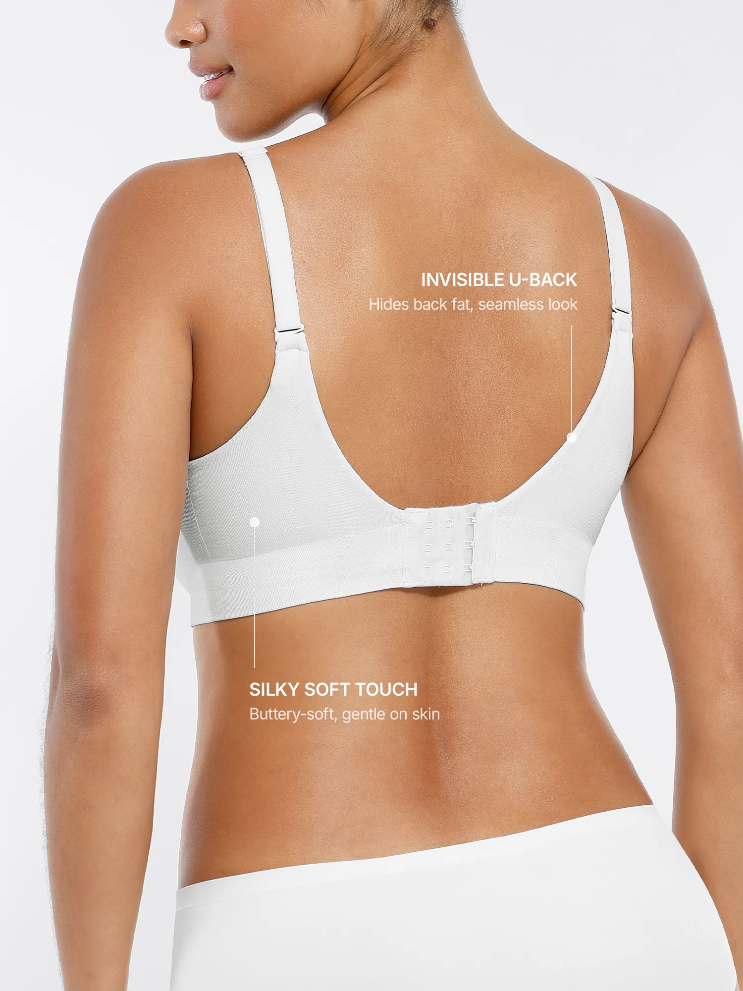 Wireless Seamless Push-Up V-neck Bra - Image 31