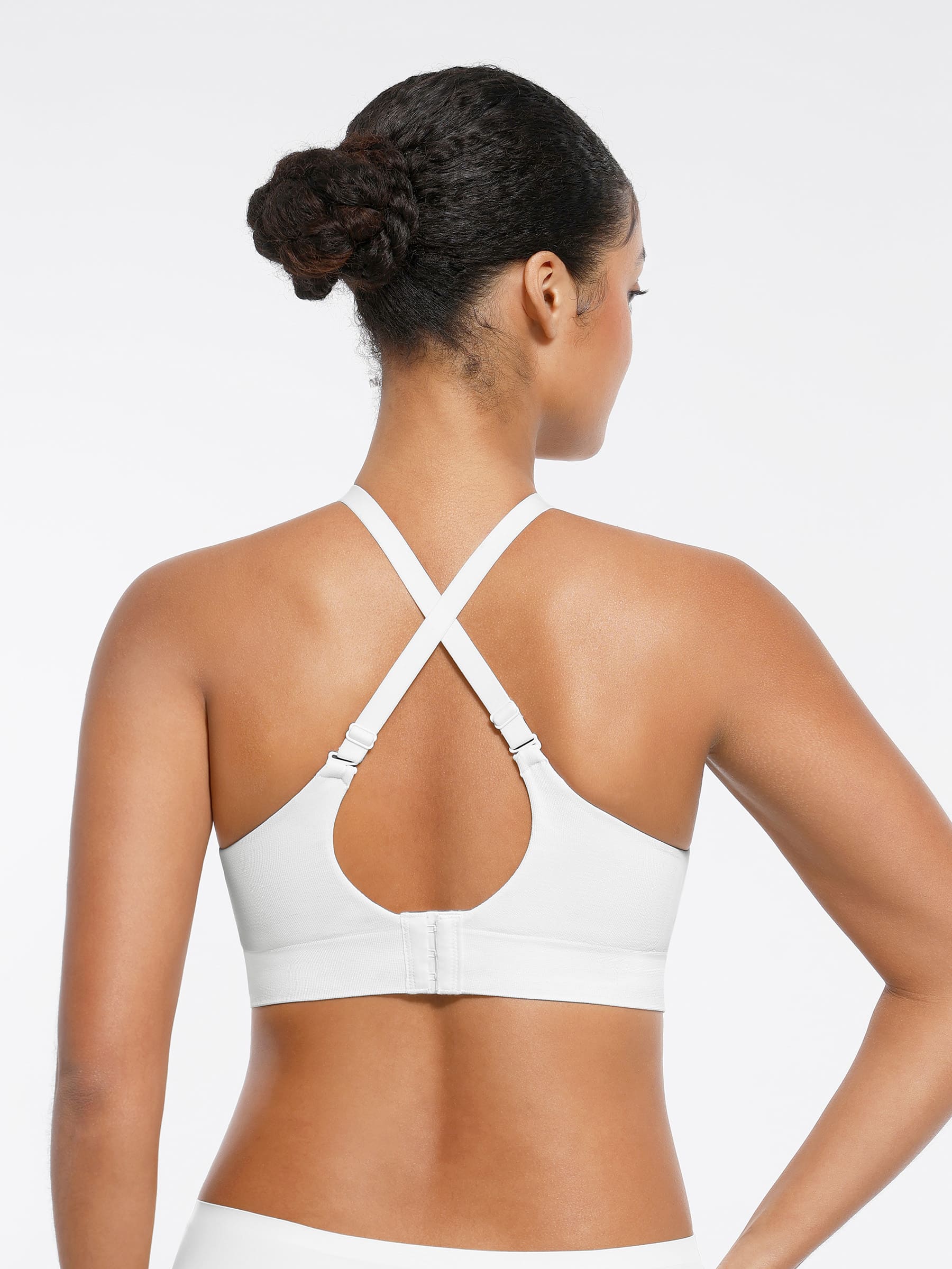 Wireless Seamless Push-Up V-neck Bra - Image 34