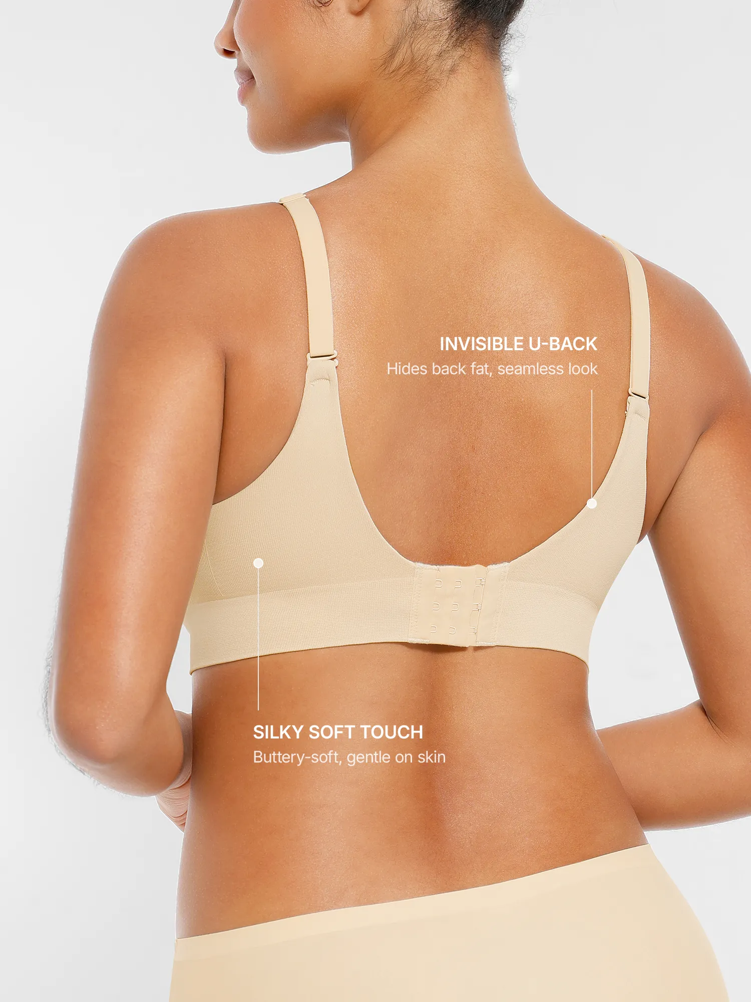 Wireless Seamless Push-Up V-neck Bra - Image 40