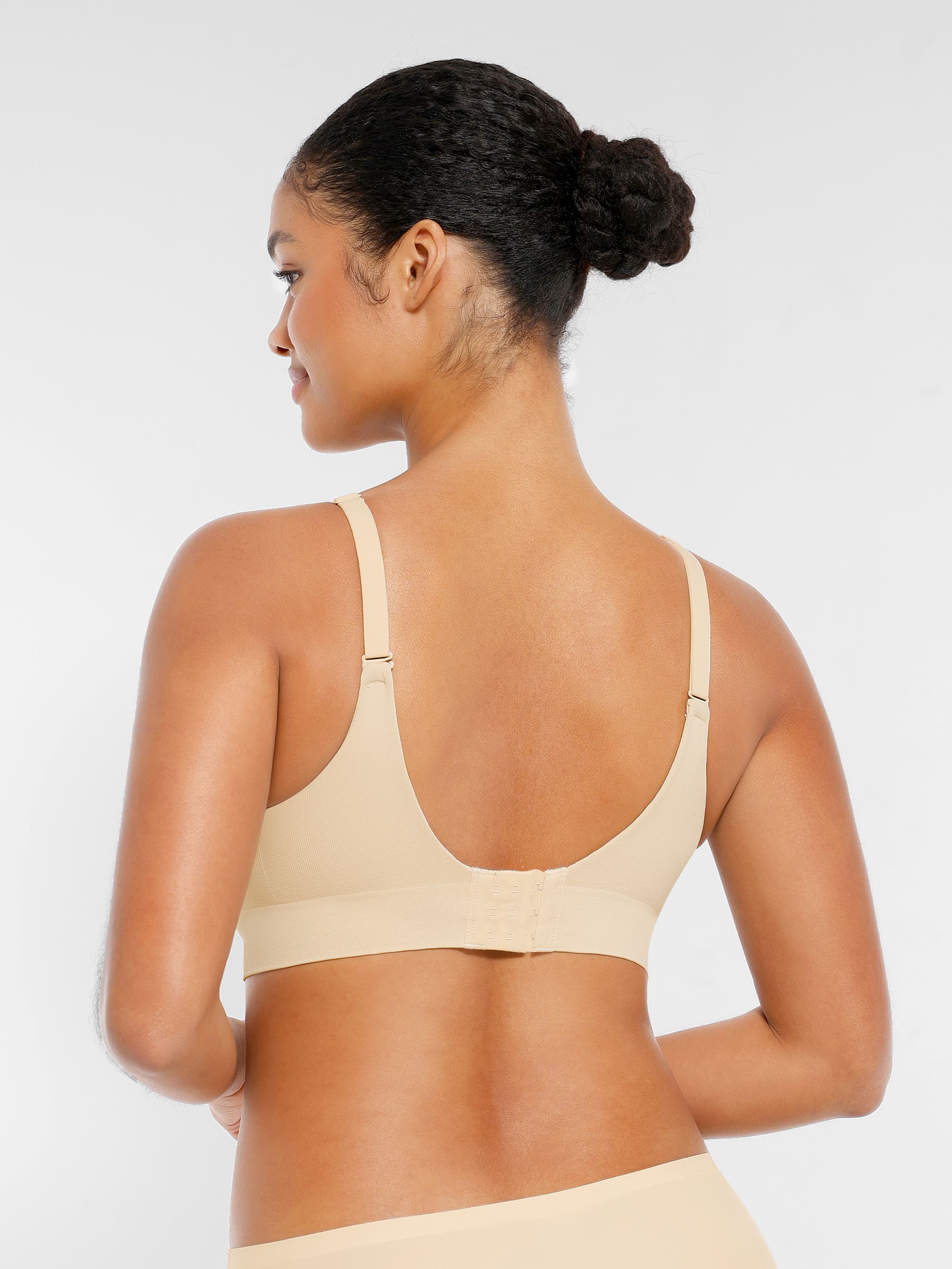 Wireless Seamless Push-Up V-neck Bra - Image 43