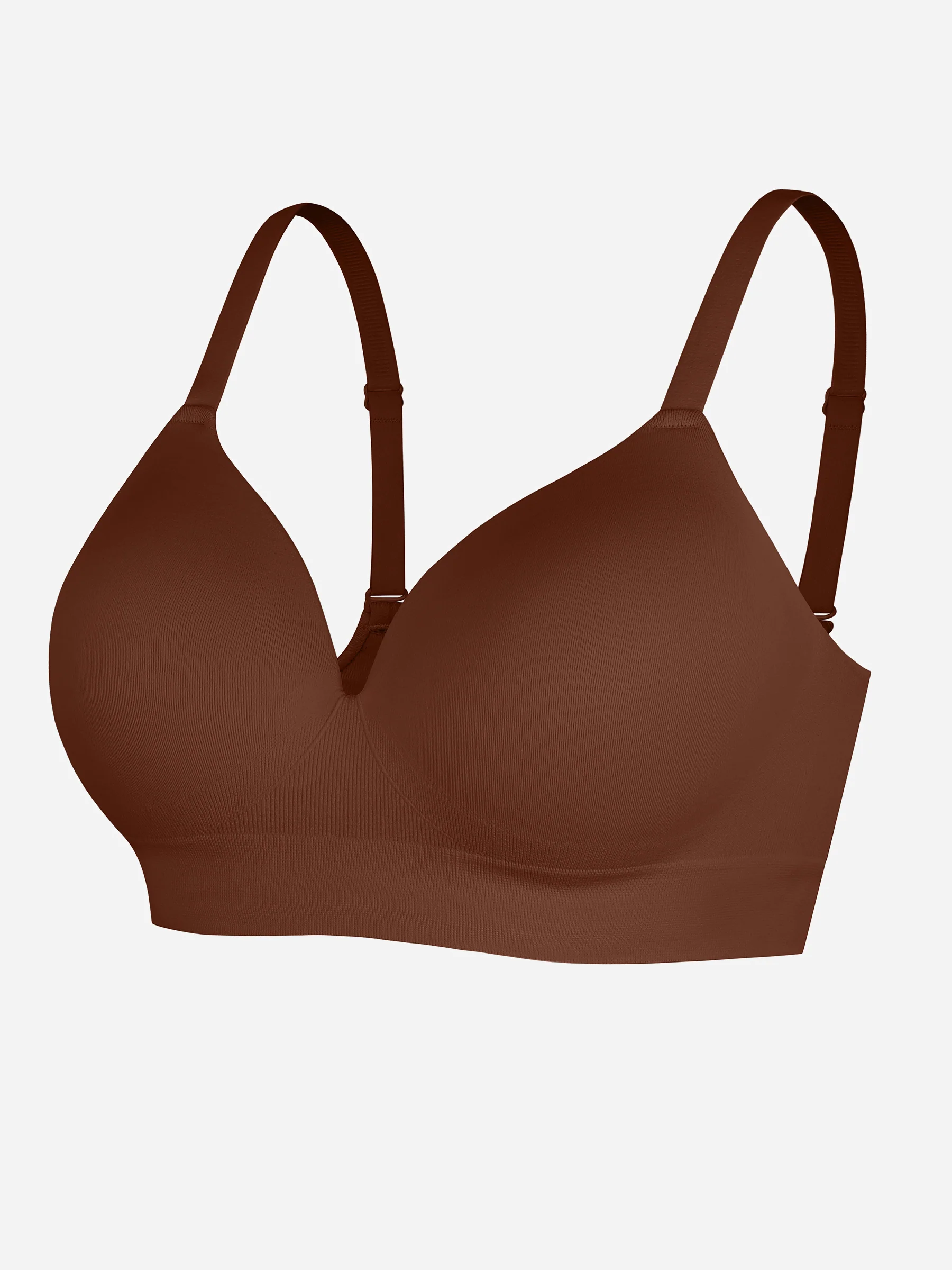 Wireless Seamless Push-Up V-neck Bra - Image 55