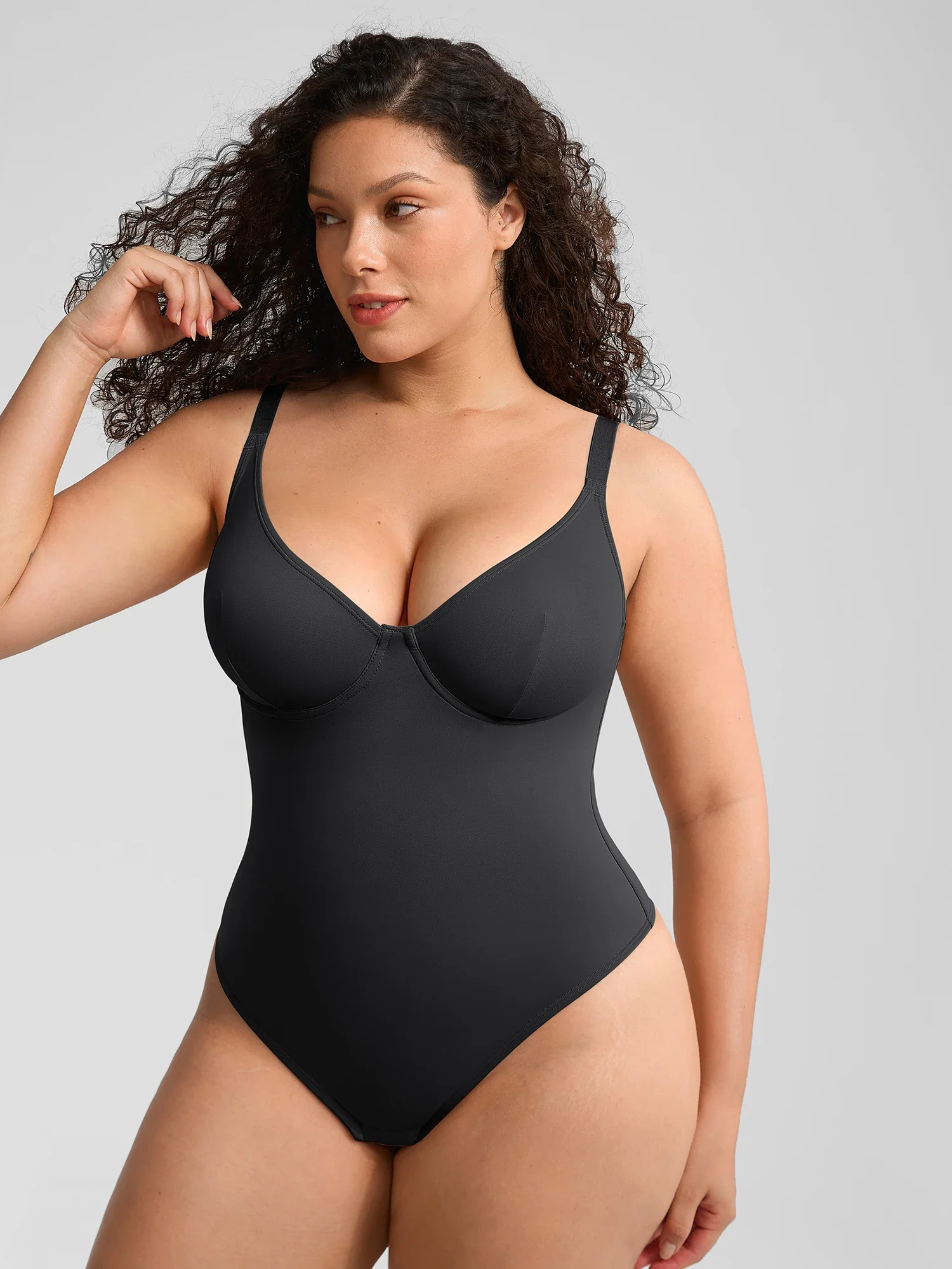 V-Neck Tummy Control Sculpt Bodysuit - Image 14