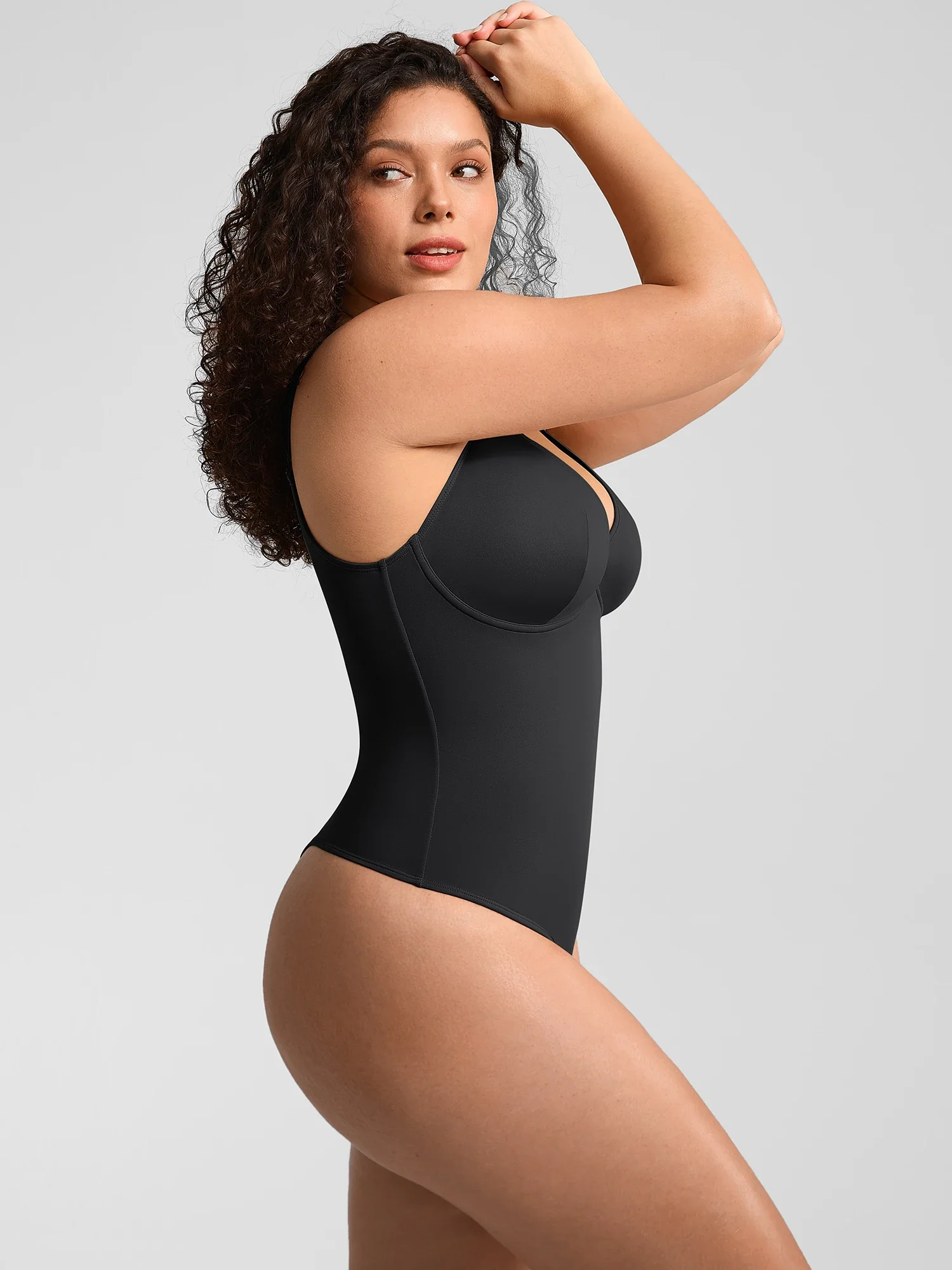 V-Neck Tummy Control Sculpt Bodysuit - Image 15