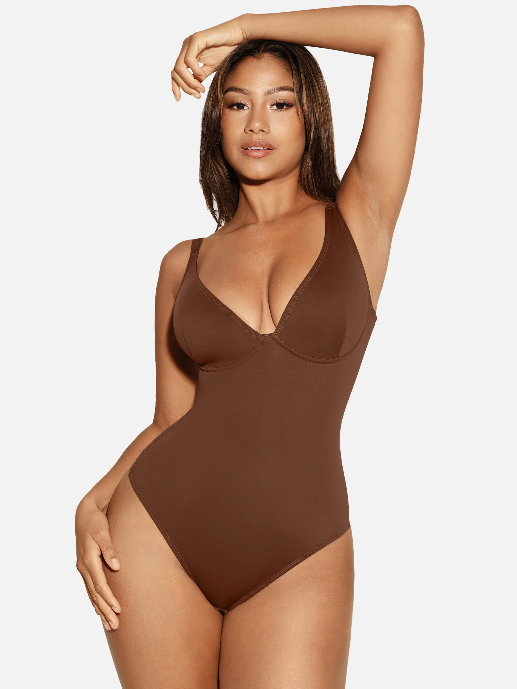 V-Neck Tummy Control Sculpt Bodysuit - Image 23