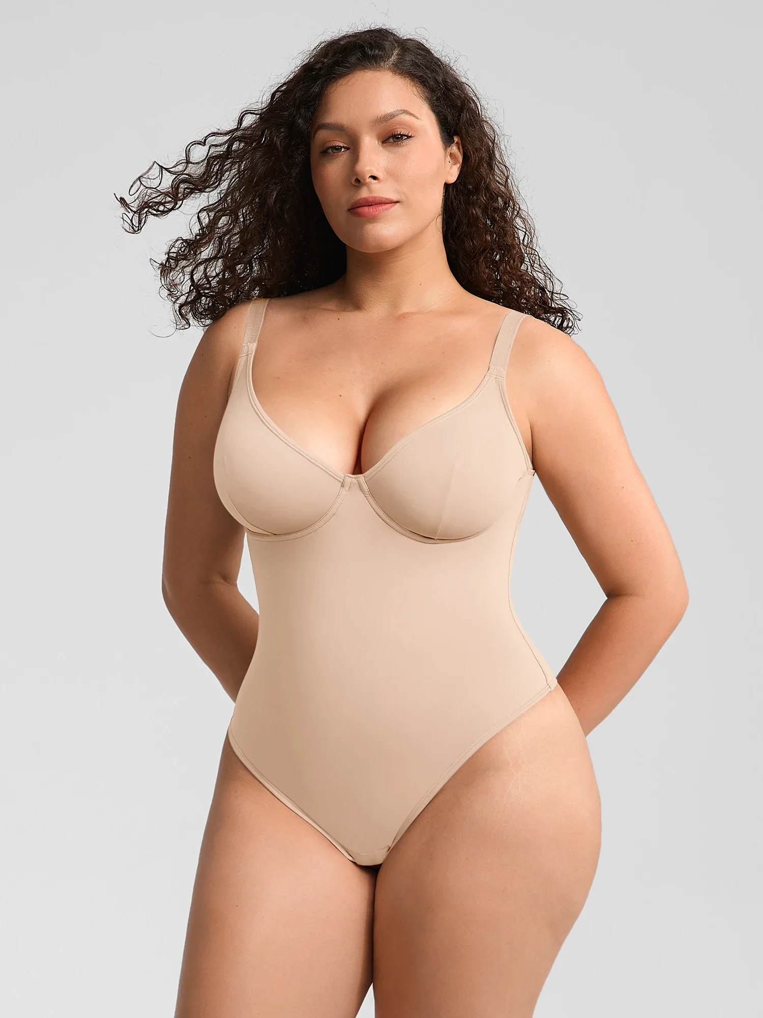 V-Neck Tummy Control Sculpt Bodysuit - Image 30