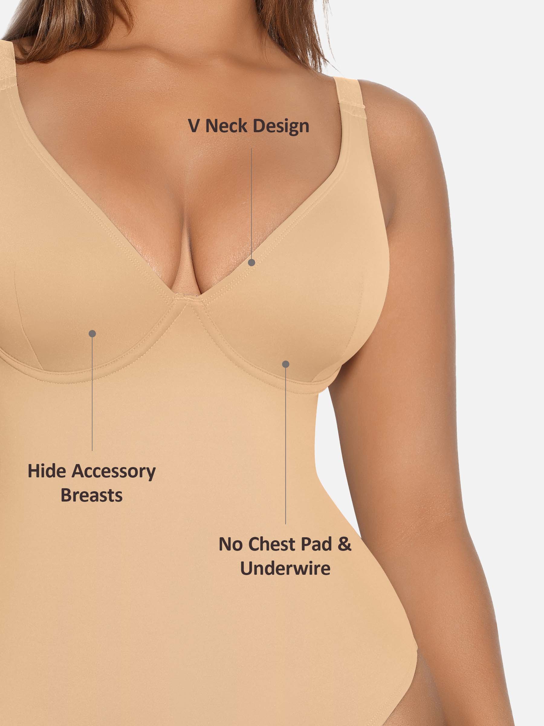V-Neck Tummy Control Sculpt Bodysuit - Image 54