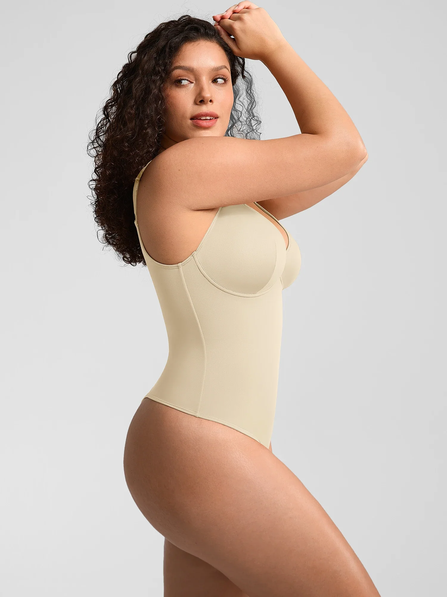 V-Neck Tummy Control Sculpt Bodysuit - Image 64