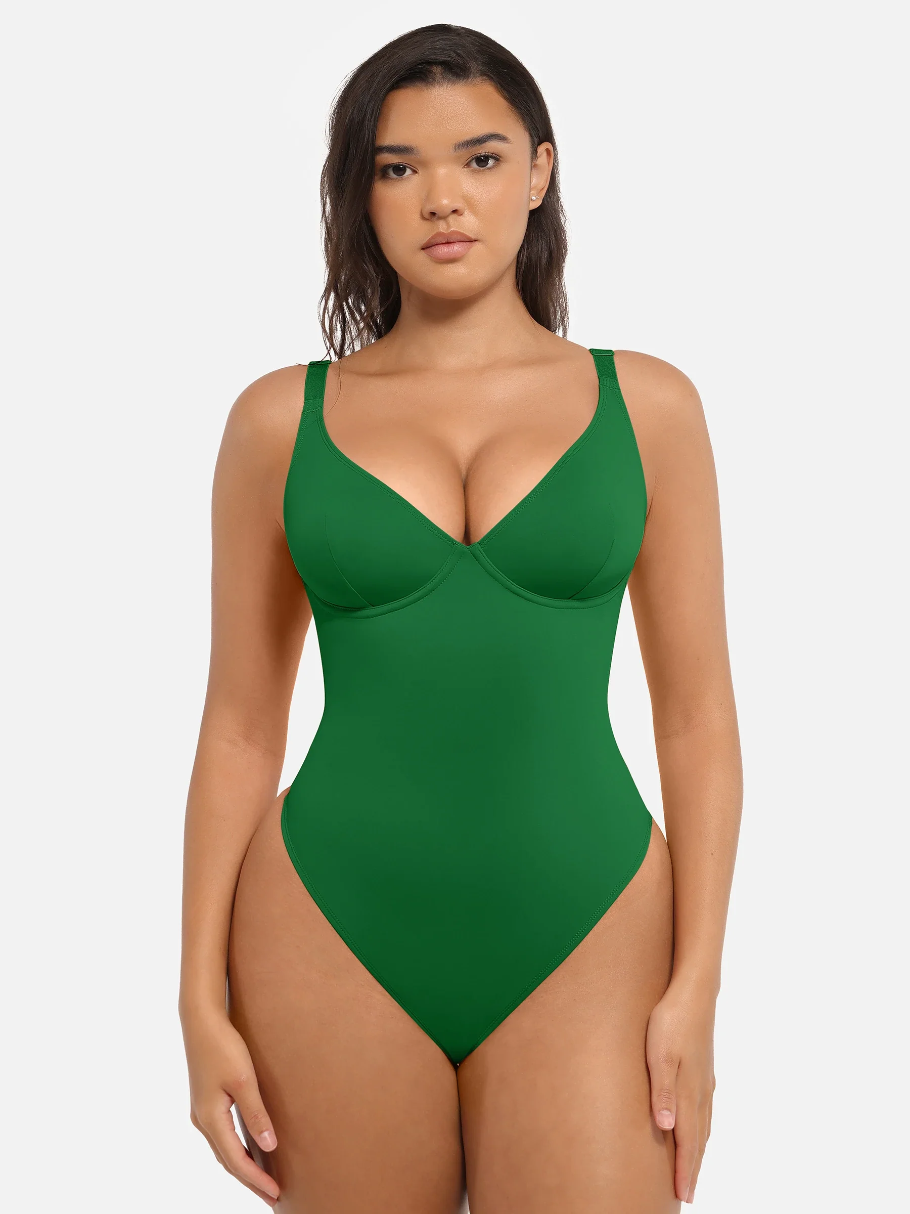 V-Neck Tummy Control Sculpt Bodysuit - Image 78